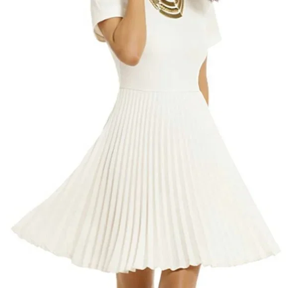 Dresses | Woosea Womens Elegant Pleated Short Sleeves Cocktail Party Swing  Dress | Poshmark